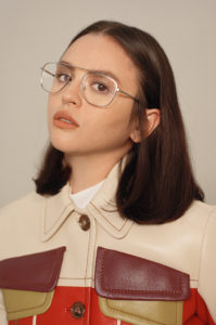 Georgina Wilson wearing The Cliff Eyewear Model