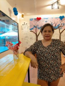 Ms. Sandra Song, owner of Mashiso Korean Food Corner